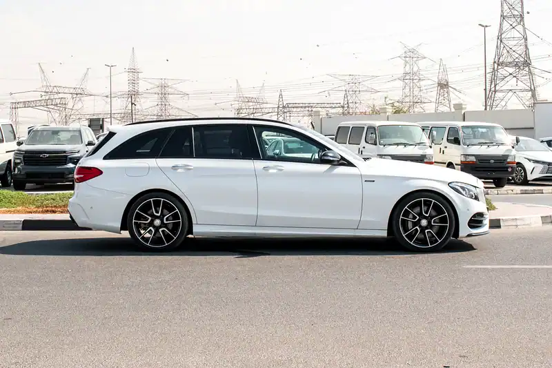 2016 Mercedes-Benz C-Class C450 4MATIC 6 Cylinder Engine White Red Wagon