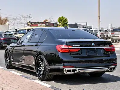 2017 BMW 7-Series 750i 8 Cylinders Engine Petrol Black Beige Sedan