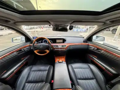 2012 Mercedes-Benz S-Class S 600L 12 Cylinder Engine Silver Black Sedan