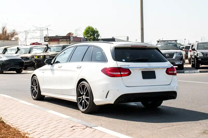 2016 Mercedes-Benz C-Class C450 4MATIC 6 Cylinder Engine White Red Wagon