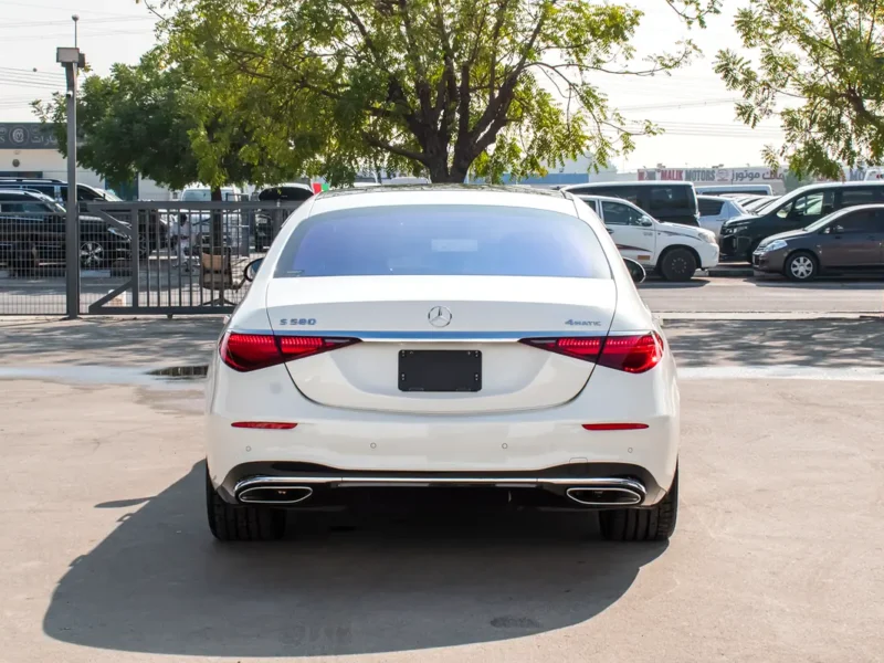 2022 Mercedes-Benz S-Class S 580 4Matic 8 Cylinders Engine White Black Sedan