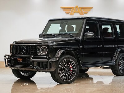 2026 Mercedes Benz G63 Double Night Package 4.0L V8 biturbo Engine Black Red