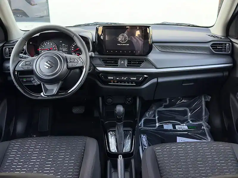 2026 Suzuki Swift GLX 1.2L CVT AT 3 Cylinders Engine White Black Hatchback