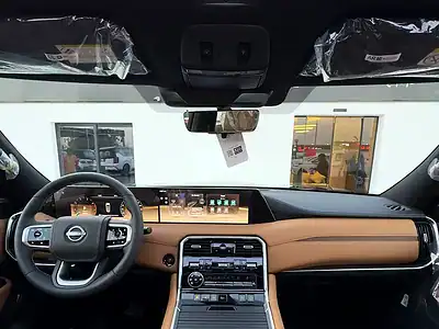 2025 NISSAN PATROL PLATINUM 3.5 TWIN TURBO V6 Engine Black Beige SUV