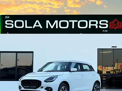 2026 Suzuki Swift GLX 1.2L CVT AT 3 Cylinders Engine White Black Hatchback