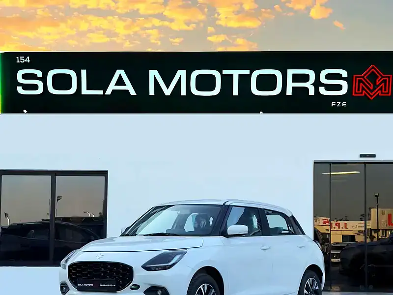 2026 Suzuki Swift GLX 1.2L CVT AT 3 Cylinders Engine White Black Hatchback