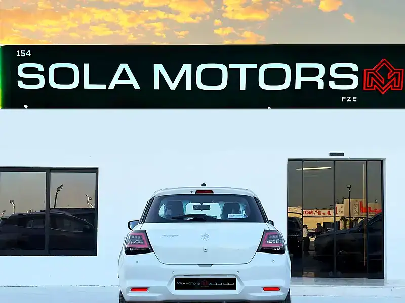 2026 Suzuki Swift GLX 1.2L CVT AT 3 Cylinders Engine White Black Hatchback