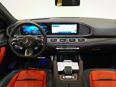 2025 Mercedes Benz GLE 53 Turbo 4MATIC+ inline 6-cylinder Engine Grey Red