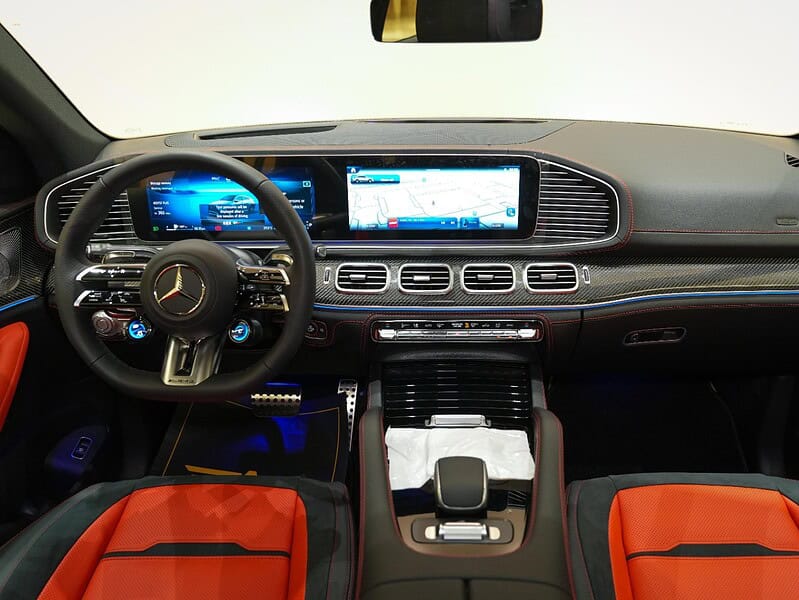 2025 Mercedes Benz GLE 53 Turbo 4MATIC+ inline 6-cylinder Engine Grey Red