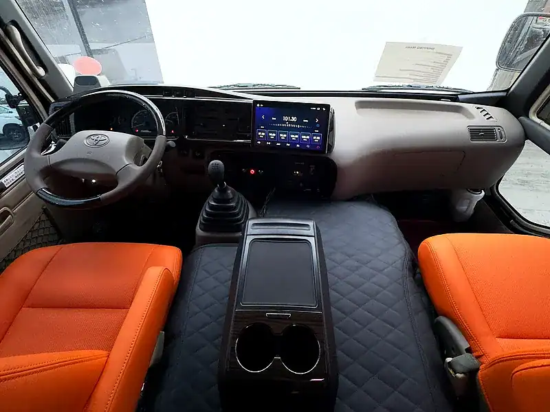 2025 Toyota Coaster Other 6 Cylinders Engine Black Orange Van MT GCC Specs