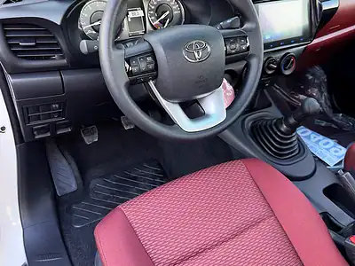 2025 Toyota Hilux Single Cab 4 Cylinder Engine White Maroon Truck Manual