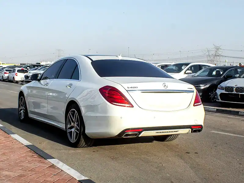 2015 Mercedes-Benz S-Class S 400 h 6 Cylinders Engine Petrol White Brown Sedan