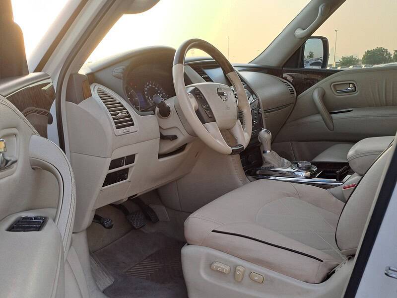 2012 Nissan Patrol LE 5.6 litres V8 Engine Petrol White Beige SUV