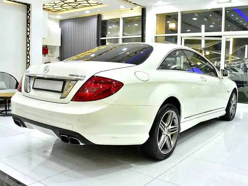 2011 Mercedes-Benz CL-Class CL 63 AMG 8 Cylinders Engine White Beige Coupe