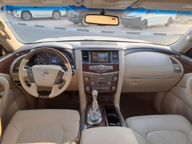 2012 Nissan Patrol LE 5.6 litres V8 Engine Petrol White Beige SUV