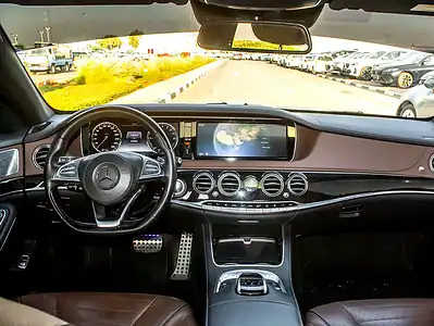 2015 Mercedes-Benz S-Class S 400 h 6 Cylinders Engine Petrol White Brown Sedan