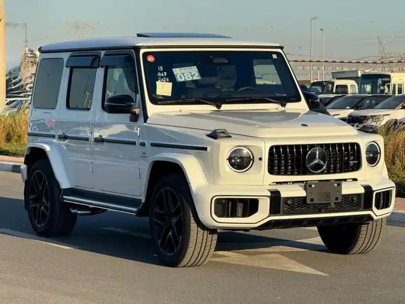 2025 Mercedes-Benz G-Class G 63 AMG AUCTION GRADE 5/A V8 White Black Wagon