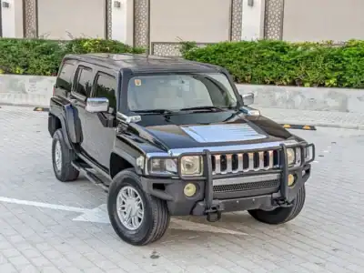 2008 Hummer H3 Other 5 Cylinder Engine Petrol Black Beige SUV GCC Specs