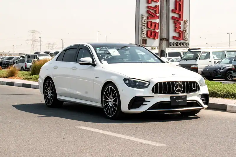 2021 Mercedes-Benz E-Class E53 AMG 6 Cylinders Engine White Beige Sedan