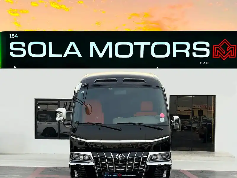 2025 Toyota Coaster Other 6 Cylinders Engine Black Orange Van MT GCC Specs