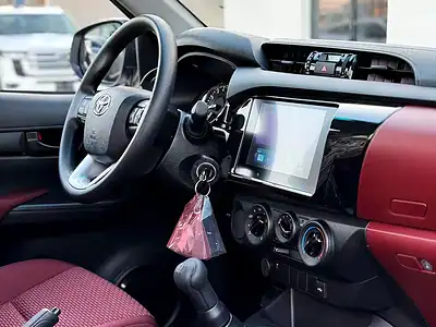 2025 Toyota Hilux Single Cab 4 Cylinder Engine White Maroon Truck Manual