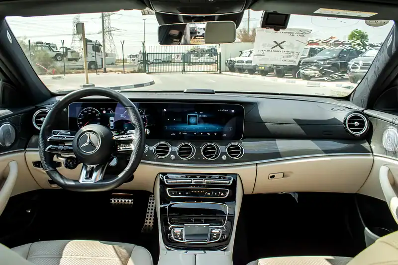 2021 Mercedes-Benz E-Class E53 AMG 6 Cylinders Engine White Beige Sedan