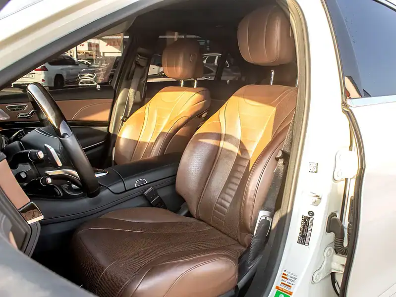 2015 Mercedes-Benz S-Class S 400 h 6 Cylinders Engine Petrol White Brown Sedan