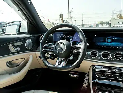 2021 Mercedes-Benz E-Class E53 AMG 6 Cylinders Engine White Beige Sedan