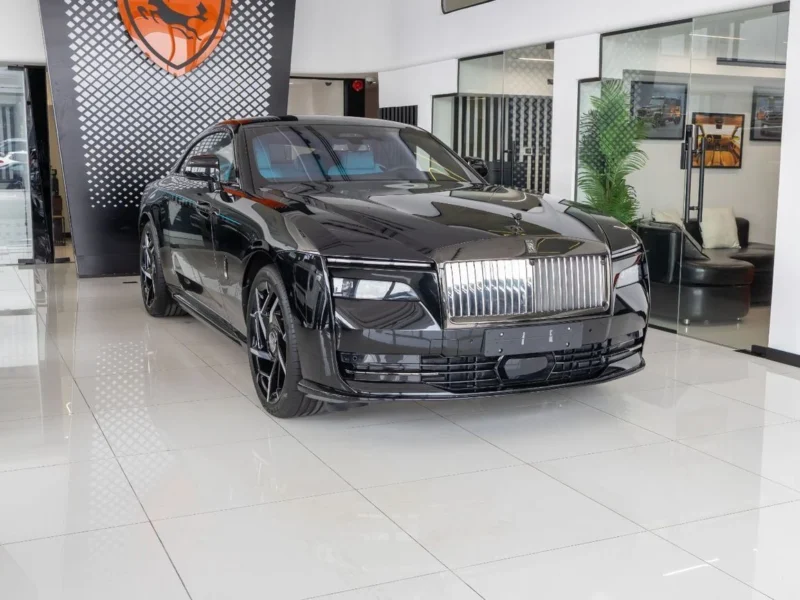 2025 Rolls-Royce Spectre Coupe Black Badge Black Blue 2 Tone Interior Coupe