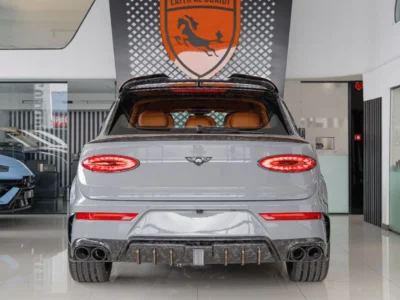 2025 Bentley Bentayga ORIGINAL MANSORY Evo Bespoke Carbon Exterior Grey Orange