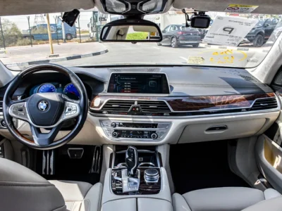 2017 BMW 7-Series 750i 8 Cylinders Engine Petrol Black Beige Sedan