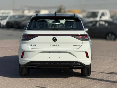 2025 Volkswagen T ROC 300TSI Black Edition 1.5L 4 Cylinder Engine Petrol White Black