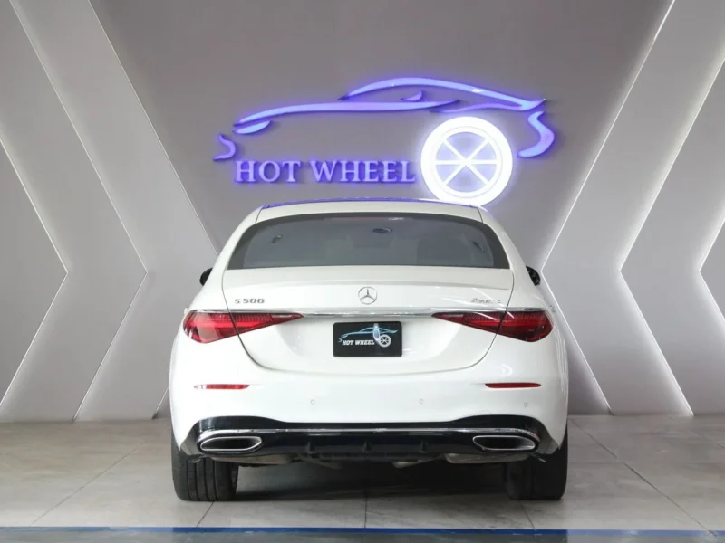 2023 Mercedes-Benz S 500 4MATIC 3.0L 6 Cylinders Engine White Black Sedan