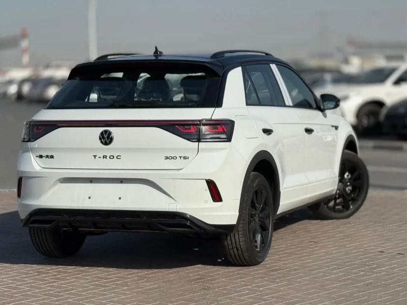 2025 Volkswagen T ROC 300TSI Black Edition 1.5L 4 Cylinder Engine Petrol White Black