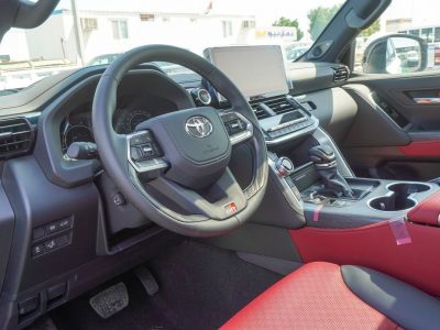 2025 Toyota Land Cruiser GR SPORT 3.5L V6 Engine Petrol White Red SUV