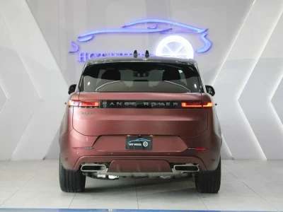 2025 Land Rover Range Rover Sport SE P550e Hybrid 3.0L 6 Cylinder Maroon Tan