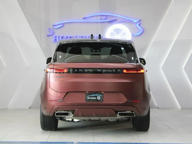 2025 Land Rover Range Rover Sport SE P550e Hybrid 3.0L 6 Cylinder Maroon Tan