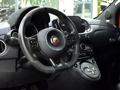 2023 Abarth 695 Turismo 4 Cylinders Engine Orange Black Hatchback