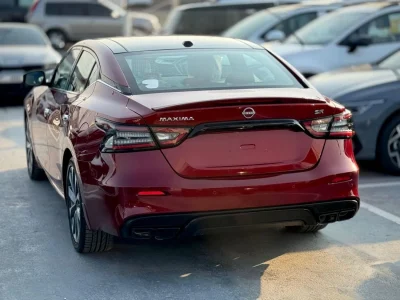 2023 Nissan Maxima SR 3.5 litres Petrol V6 Engine GCC Specs Red Tan Sedan