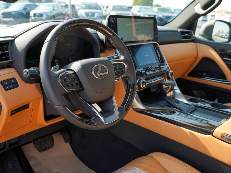 2025 Lexus LX 600 6 Cylinders Engine Silver Tan SUV GCC Specs