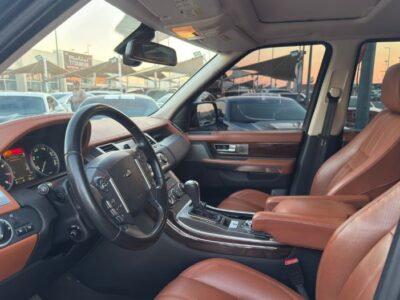 2010 Land Rover Range Rover Sport 8-Cylinder Supercharged Engine Black Orange