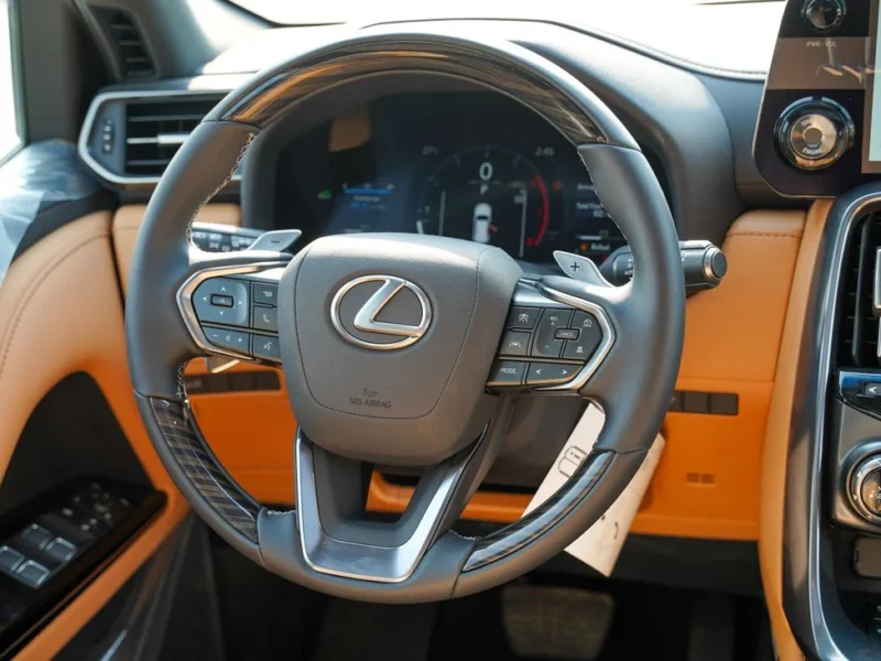 2024 Lexus LX 600 6 Cylinders Engine GCC Specs White Tan SUV