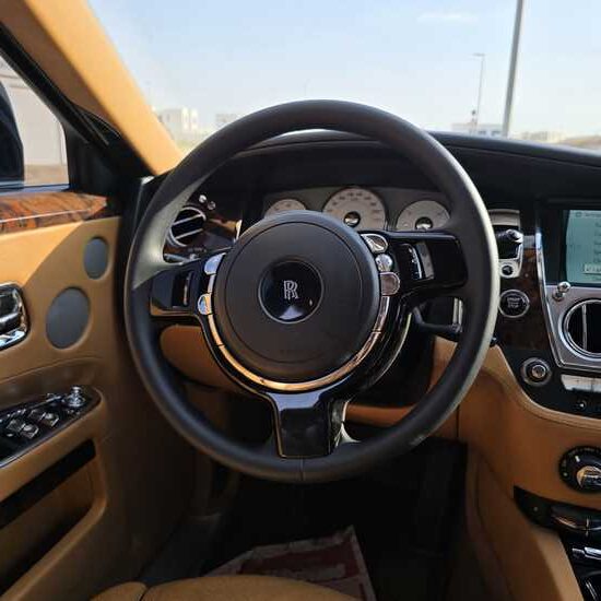 2015 Rolls-Royce Ghost 6.6L Twin-Turbocharged V12 White Tan Luxury Sedan