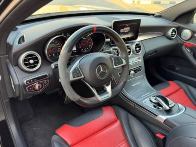2017 Mercedes-Benz C63S AMG 4.0 Liters V8 Engine Black Red Sedan RWD