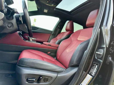 2022 Lexus NX350h Platinum 2.5L Hybrid 4 Cylinders Engine Black Red SUV