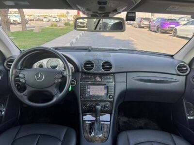 2006 Mercedes-Benz CLK350 3.5 Litres V6 Engine Silver Black Coupe RWD