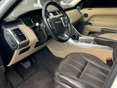 2016 Land Rover Range Rover Sport HSE 6 Cylinders Engine White Brown SUV