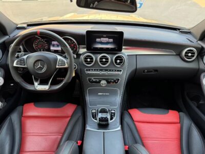 2017 Mercedes-Benz C63S AMG 4.0 Liters V8 Engine Black Red Sedan RWD
