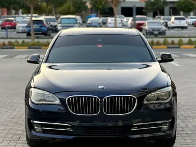 2014 BMW 7-Series 750i Exclusive 8 Cylinders Engine Blue Tan Sedan