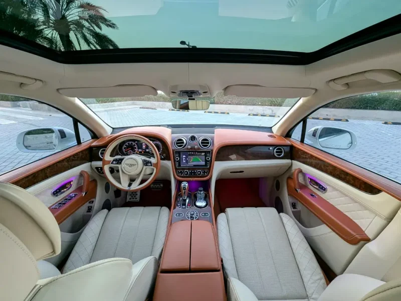 2018 Bentley Bentayga Design Series 12 Cylinders Engine White Beige SUV